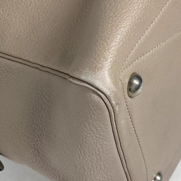 HERMES Victoria 43 Shoulder Bag Duffle Bag Taurillon Clemence Beige - Picture 8 of 15